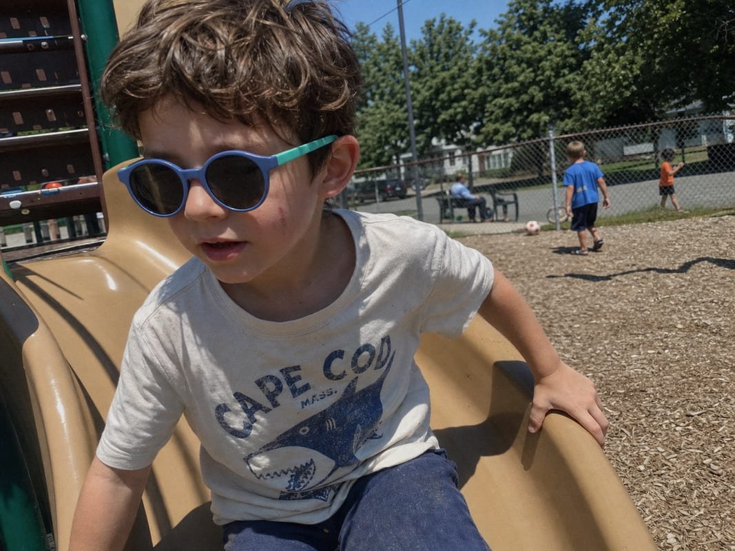 Vision Development Design Child's developing eyes require UV filtering and secure fit sunglasses design (ID#2)