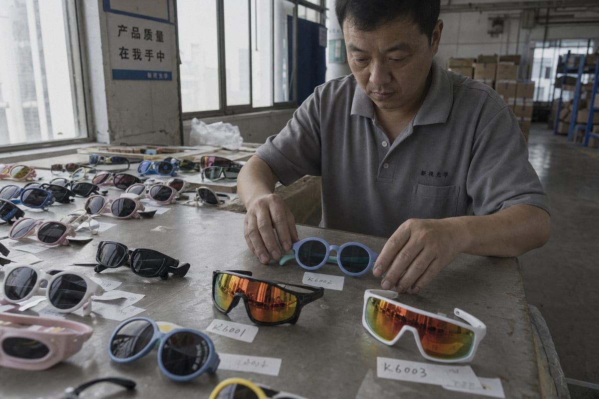 Common categories and styles overview of kids' sunglasses for buyers (ID#1)