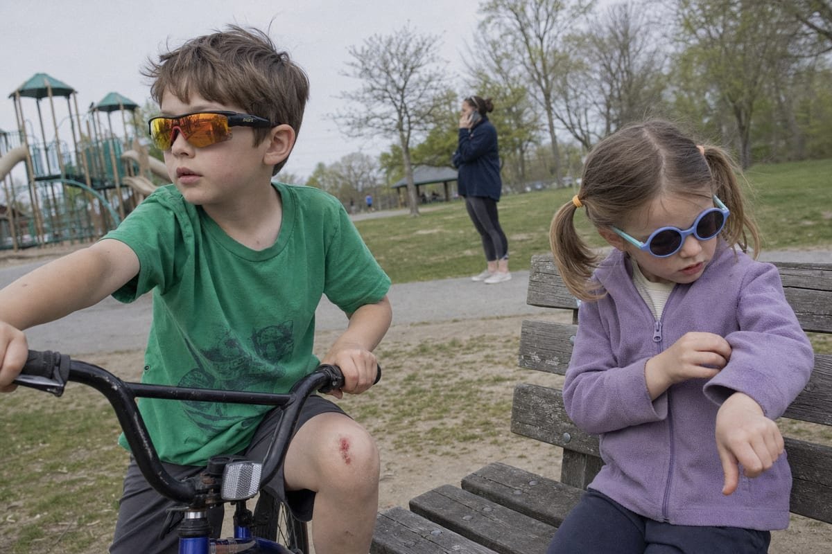 Comparison of sporty and fashion style kids sunglasses for different scenarios (ID#1)