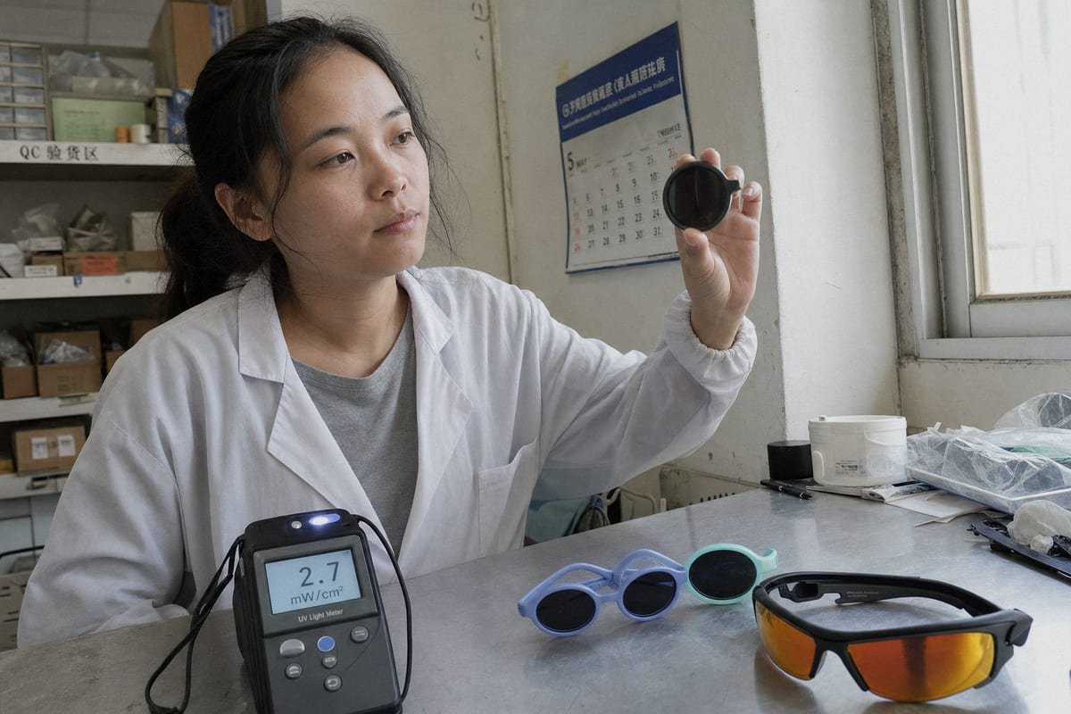 Safety and lens standards including UV400 protection expected across sunglasses price tiers (ID#3)