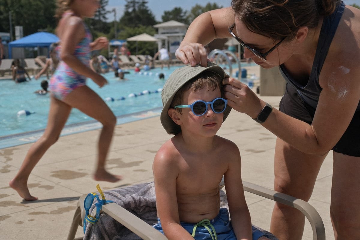 Kids sunglasses designed for swimming and water sports activities (ID#1)
