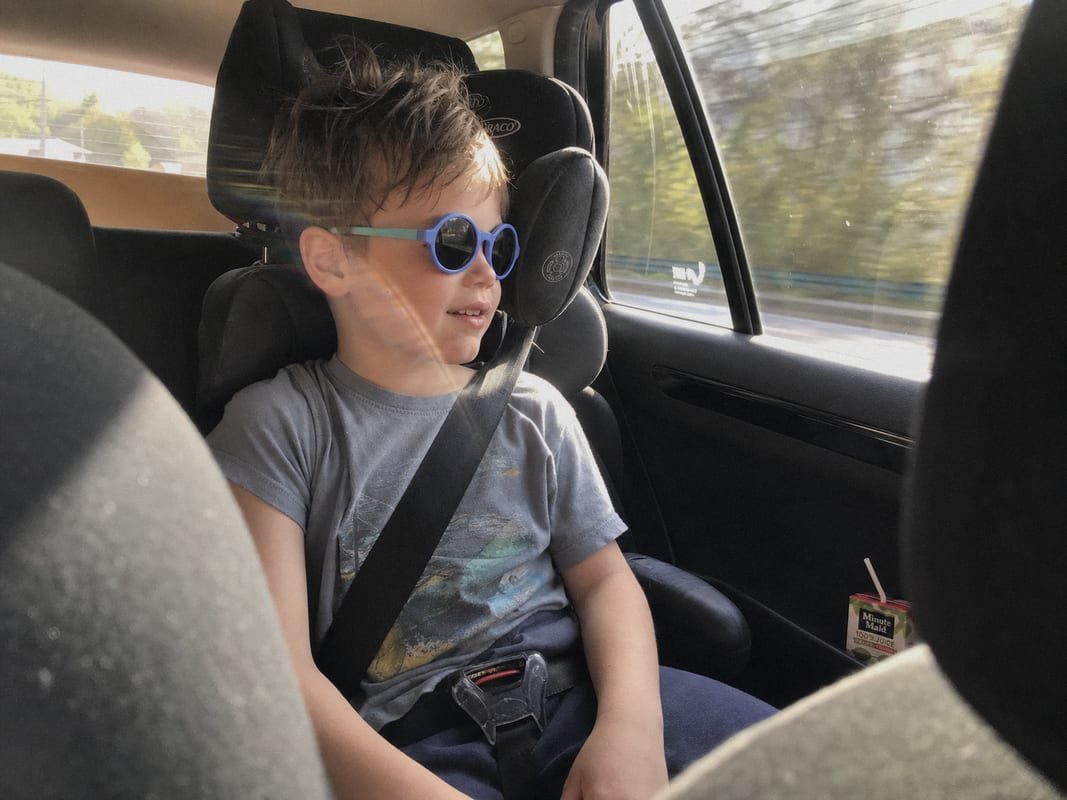 Kids' sunglasses suitable for long car rides and outdoor outings (ID#1)