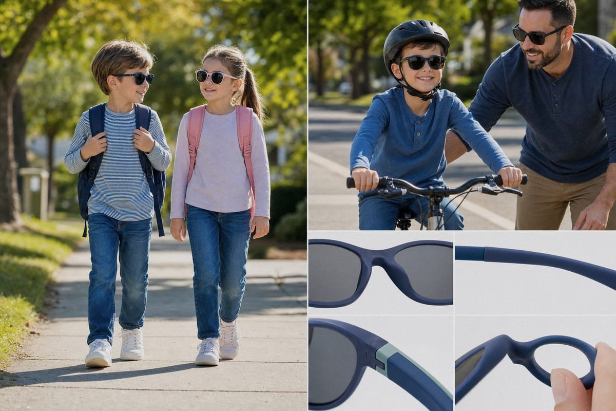 UV Protection Importance UV protection in kids sunglasses shields eyes from harmful radiation during commutes (ID#2)