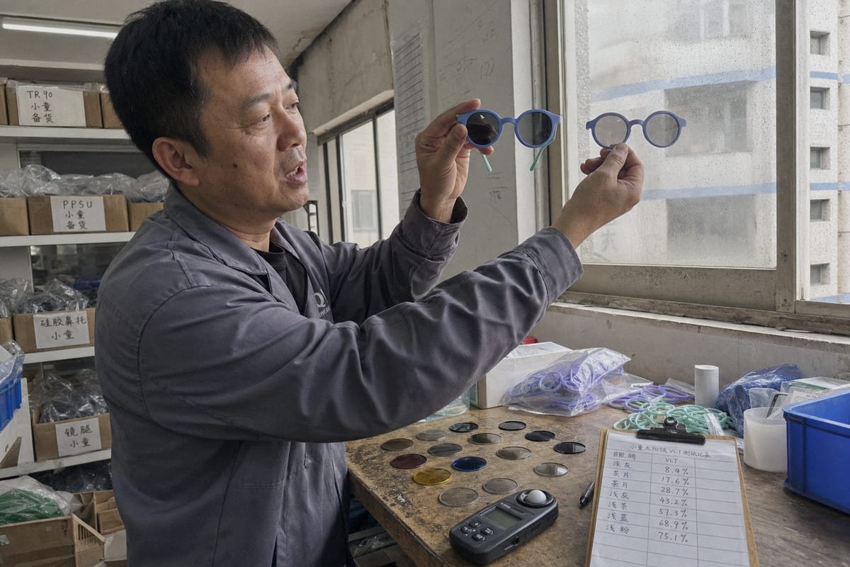 Typical VLT lens transmittance levels for children's sunglasses explained (ID#1)
