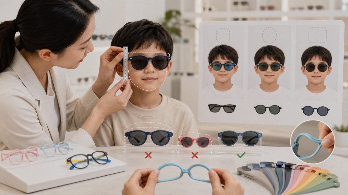 Flexible Kids Frames Flexible TR90 and TPEE frames designed for growing kids' faces (ID#5)