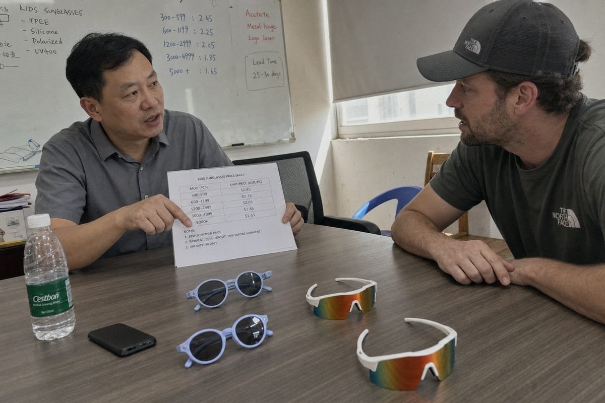 MOQ and Pricing Understanding MOQ and volume pricing tiers for bulk sunglasses orders (ID#3)