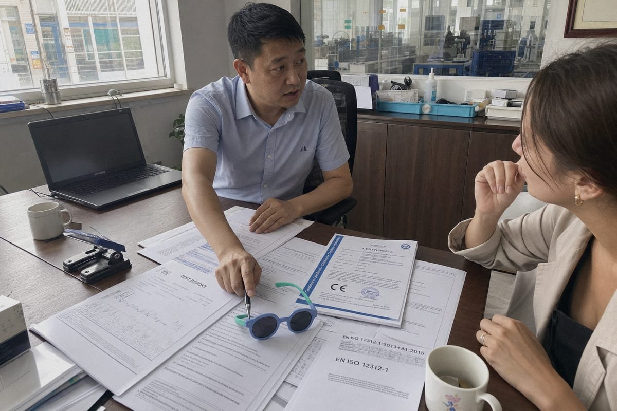 UV400 Compliance Certifications Third-party lab reports confirming UV400 compliance with EN ISO and ANSI standards (ID#3)
