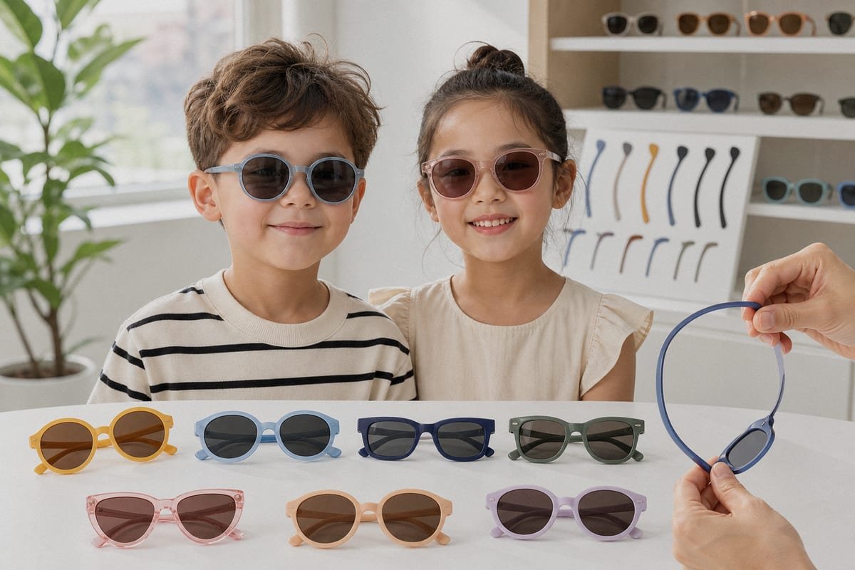 Guide to choosing kids' sunglasses based on face shape and fit (ID#1)