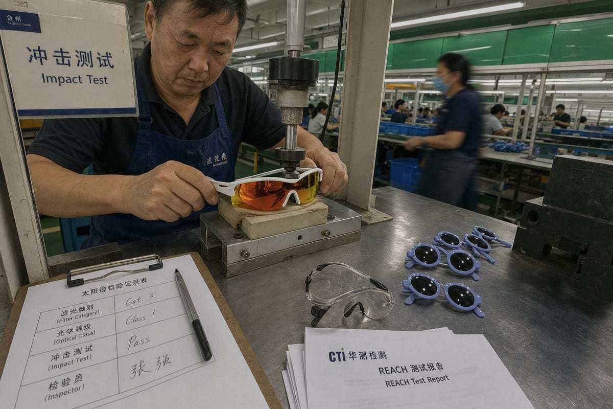 EU Customs Documentation Essential factory documentation checklist for passing EU customs compliance on sunglasses (ID#5)