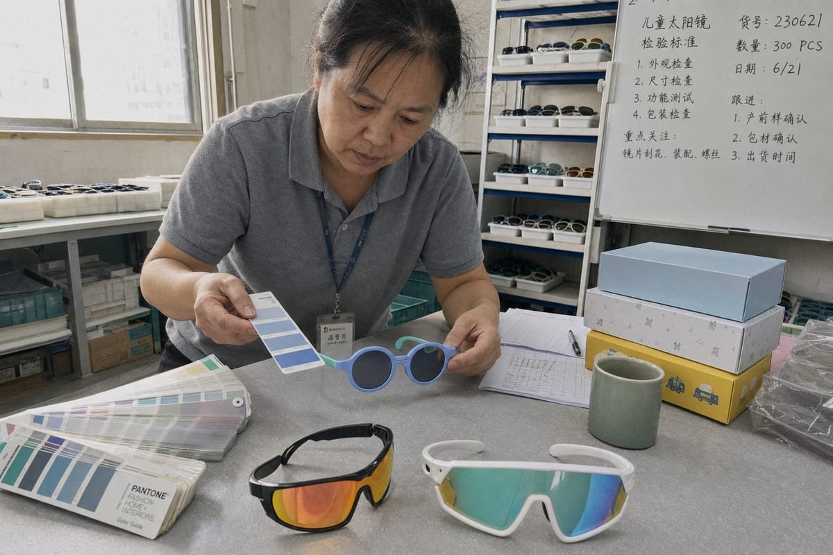 OEM brand customization options for kids sunglasses manufacturing (ID#1)