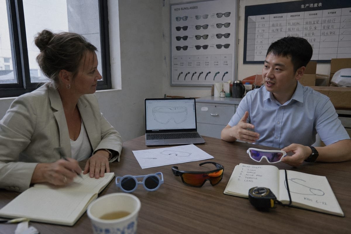 Six-step process for starting an OEM kids sunglasses manufacturing project (ID#3)