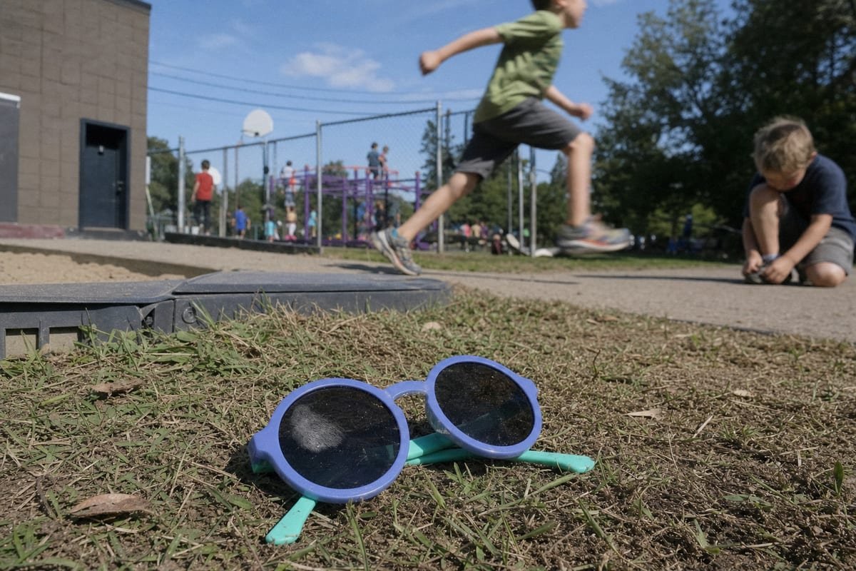 Signs For Replacement Warning signs showing when kids' sunglasses need immediate replacement (ID#4)