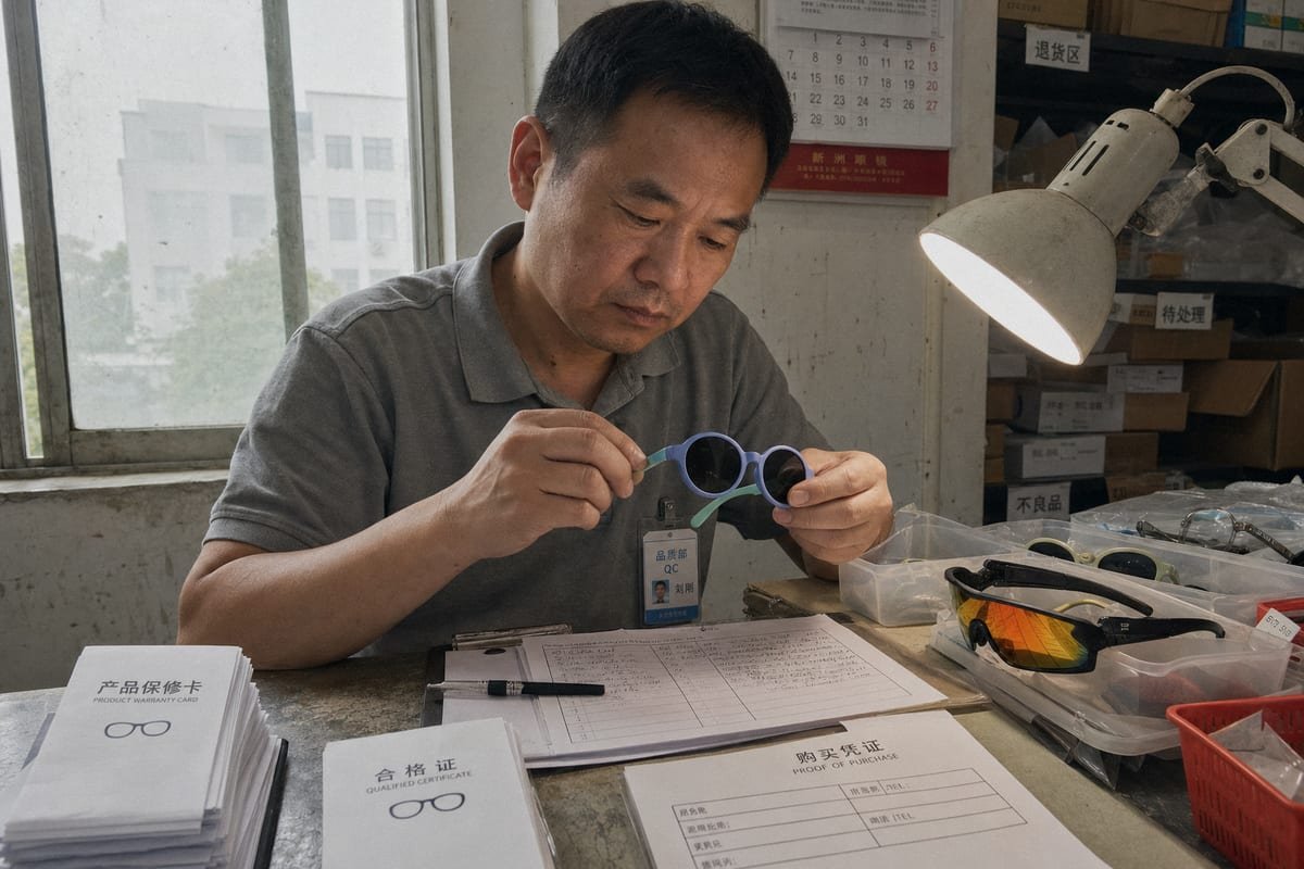 Overview of what a kids sunglasses warranty typically covers (ID#1)
