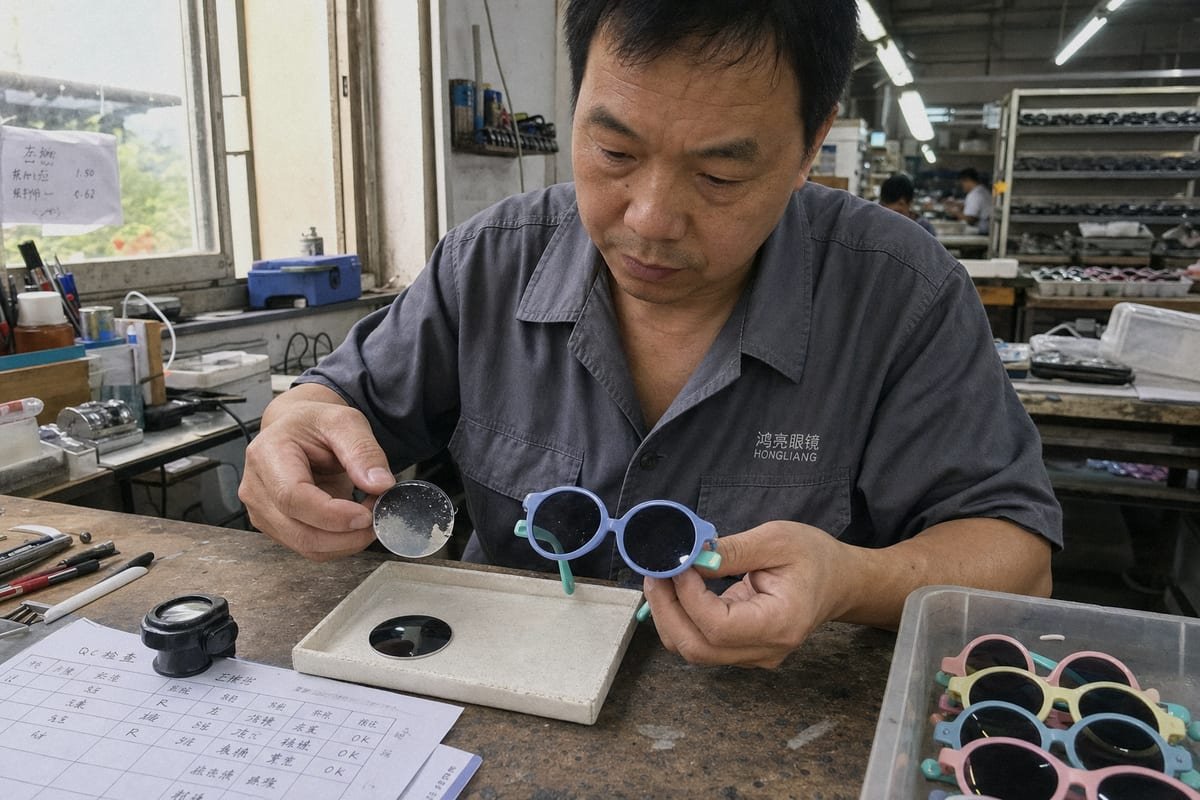 Guide to fixing peeling coating on kids' sunglasses (ID#1)