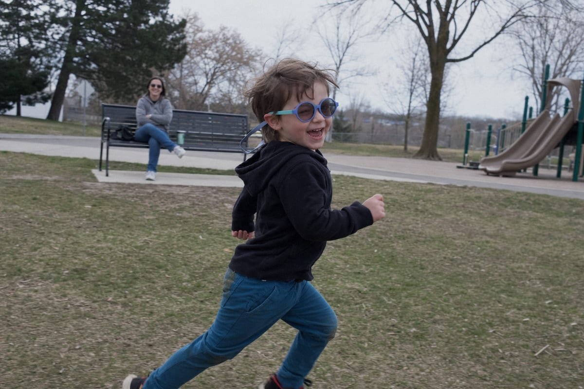 Sunglasses Straps and Cords Adjustable straps and silicone retainers keep children's sunglasses secure during active play (ID#3)