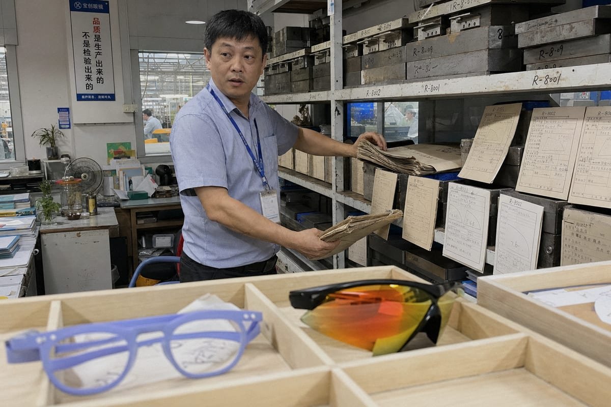 Manufacturer offering in-house lens cutting and UV400 replacement lenses for kids' eyewear (ID#3)