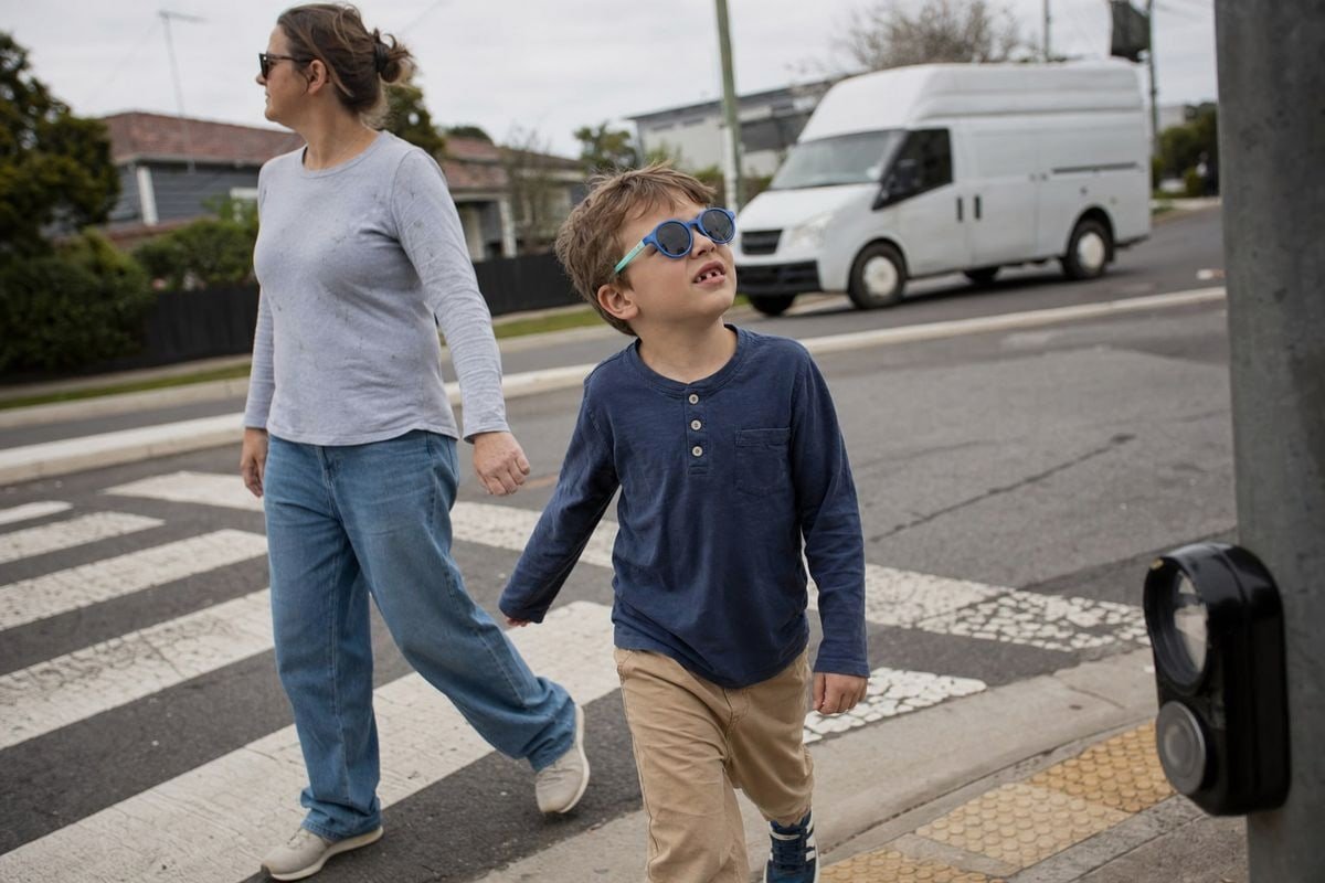 Neutral gray lenses are safest for kids walking or riding near traffic (ID#3)