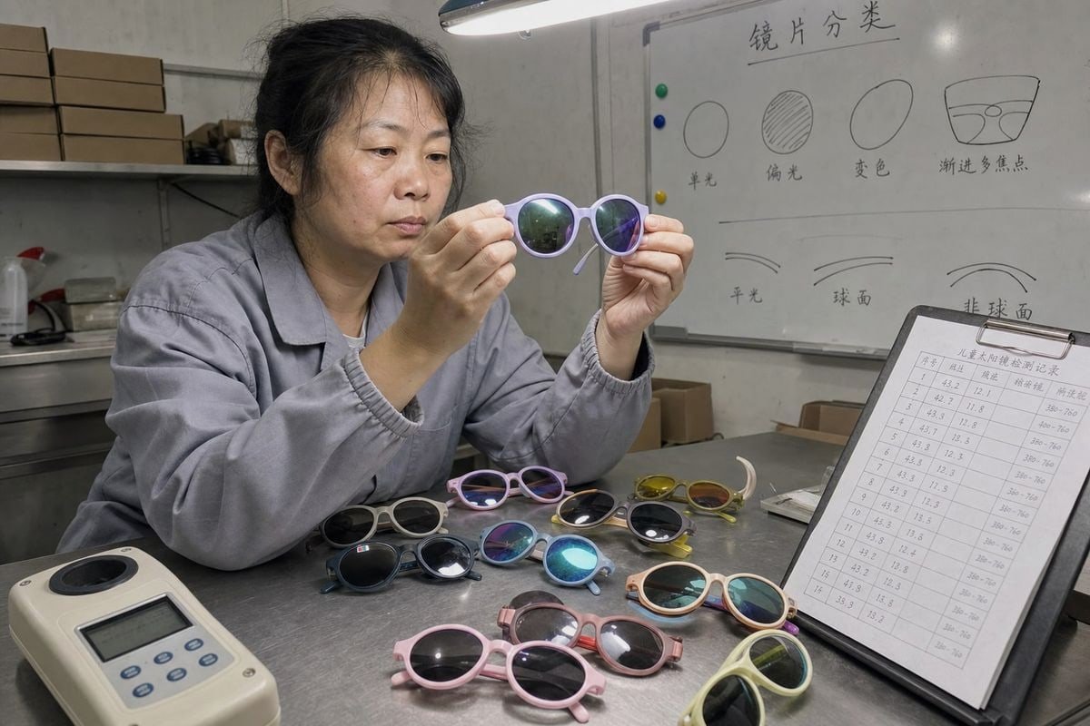 Key parameters defined by EN ISO 12312-1 for kids' sunglasses safety (ID#1)