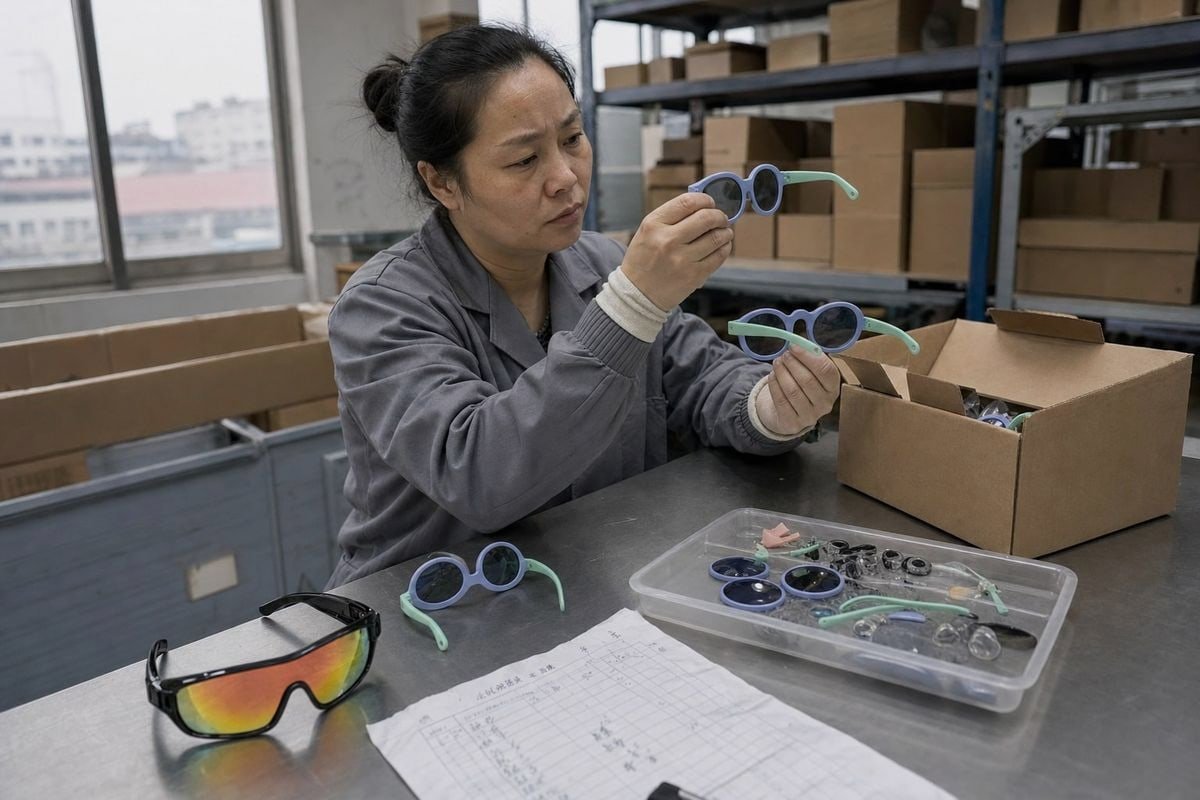 Guide to inspecting kids sunglasses samples and screening unqualified suppliers (ID#1)