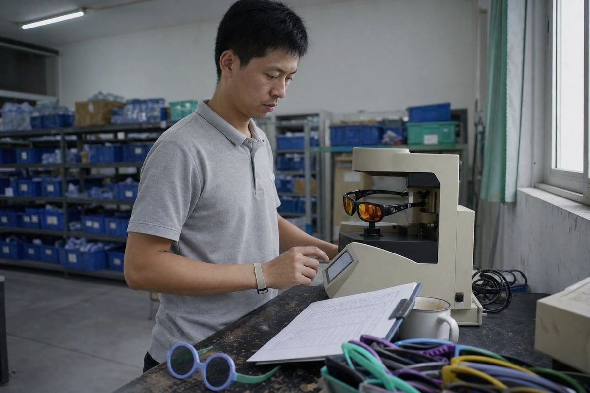 Supplier Red Flags Identifying red flags like sharp edges, loose lenses, and vague UV claims in samples (ID#4)