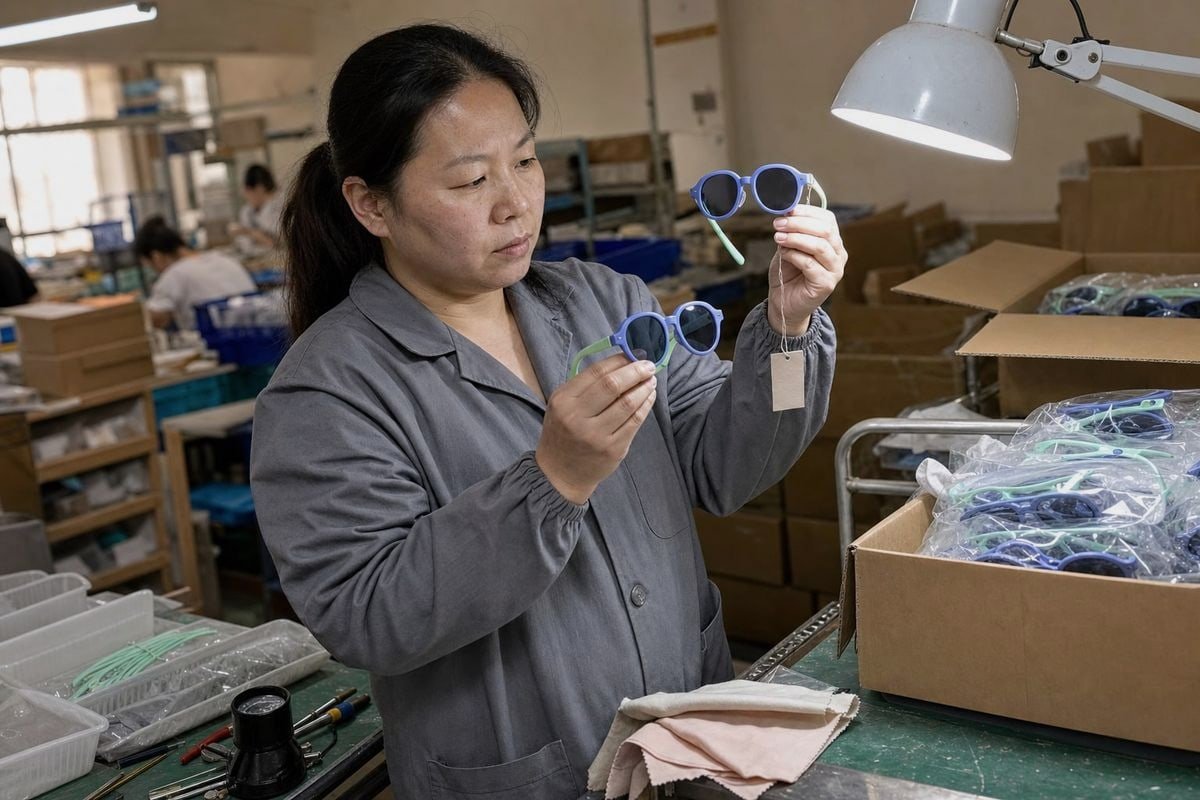 Guide to using confirmation samples for kids' sunglasses mass production accuracy (ID#1)