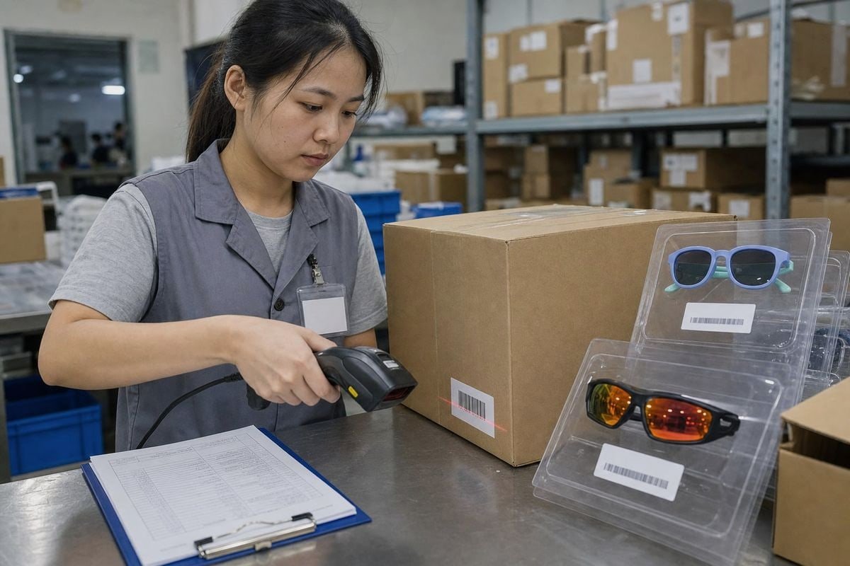 Barcode Labeling Setup Three-level barcode labeling requirements for retail-ready eyewear products (ID#3)