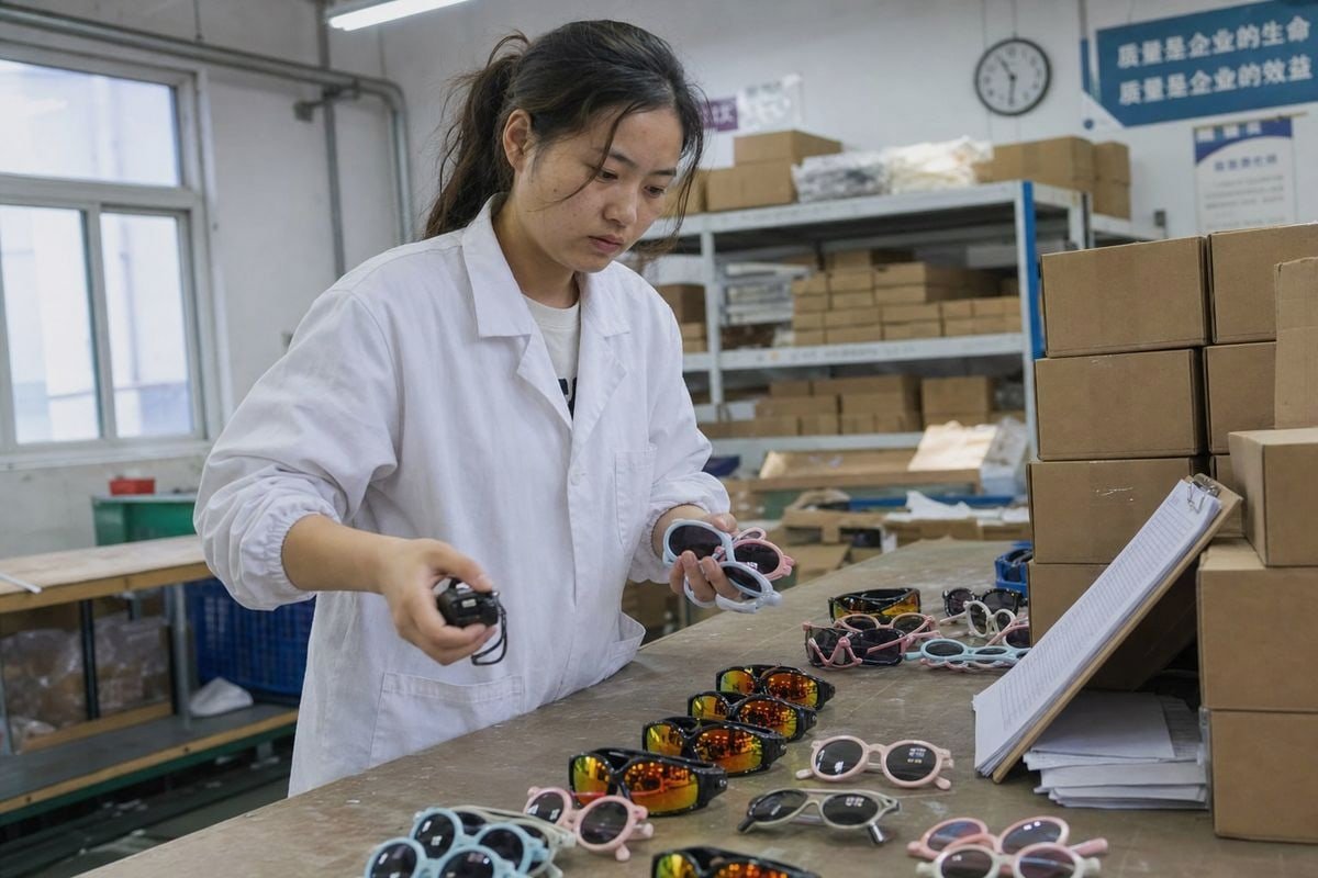 Preventing Bulk Order Defects Quality control checklist with AQL levels and pre-shipment inspection for sunglasses (ID#5)