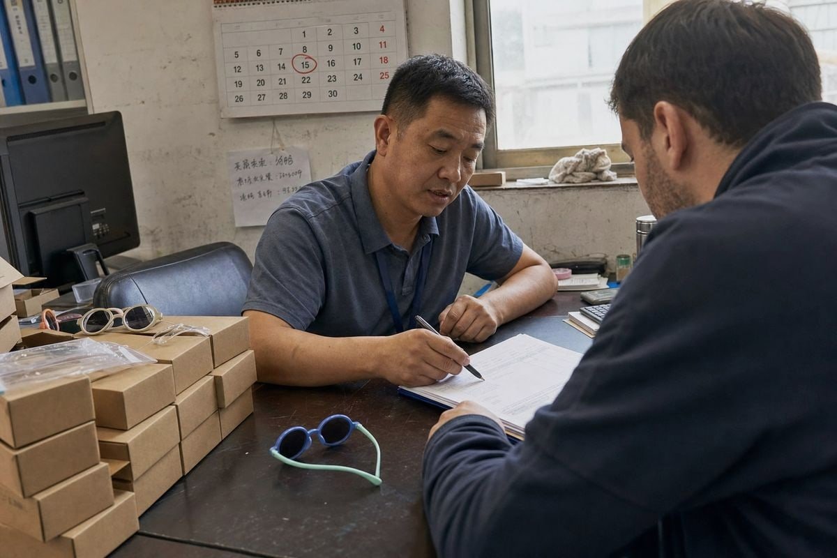 Guide to specifying delivery dates and handling delays for kids' sunglasses orders (ID#1)