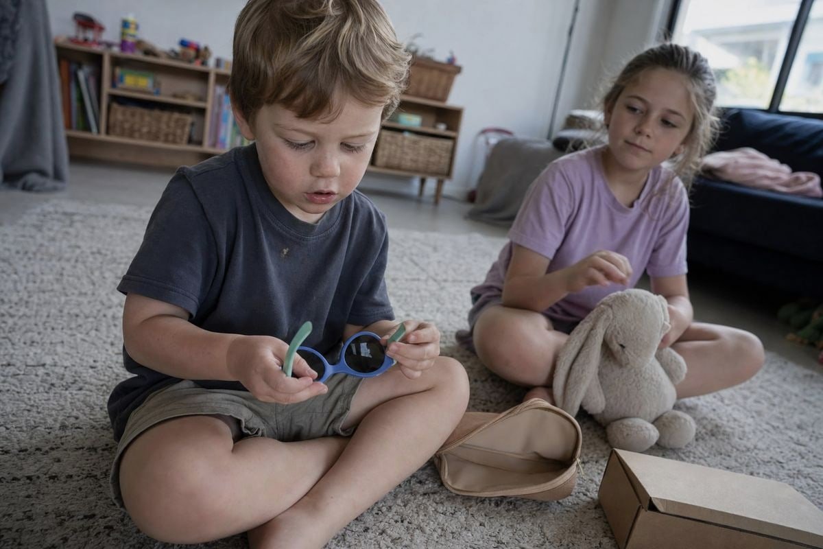 Introducing Kids to Sunglasses Gradual steps to introduce a child to wearing sunglasses comfortably (ID#2)