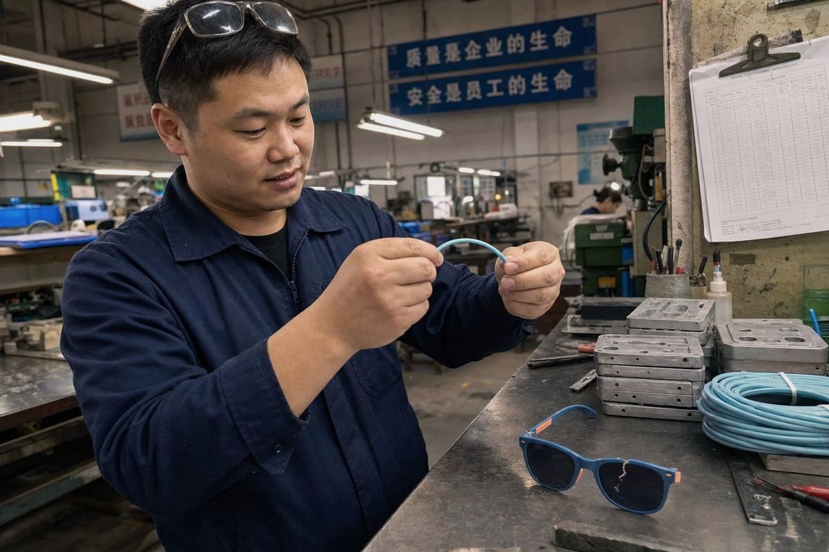 Choosing Reliable Manufacturers Manufacturer qualities like TR90 expertise and quality control preventing lens issues (ID#4)