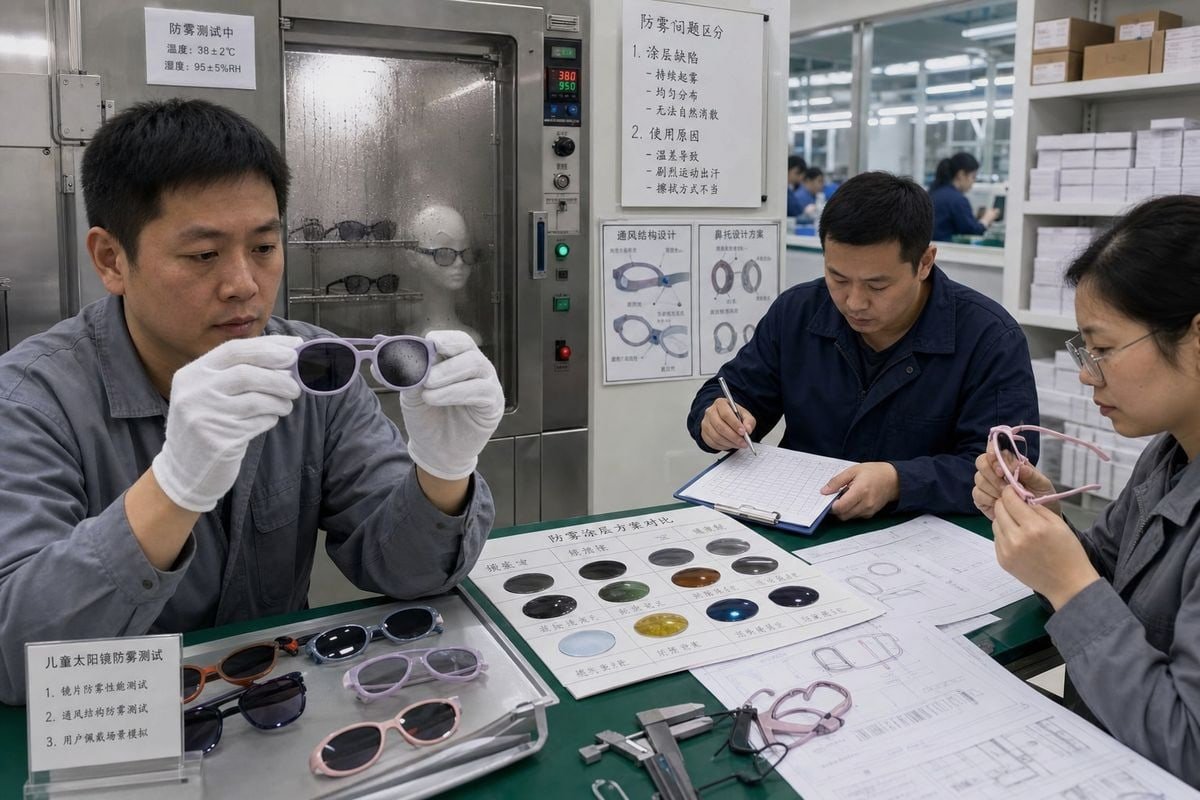 Permanent hydrophilic anti-fog coating options for children's sunglasses manufacturing (ID#3)