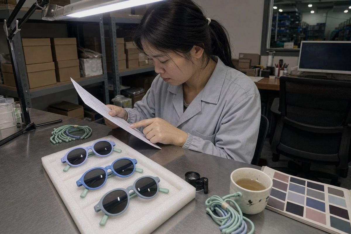 Ensuring order accuracy and timelines with non-EDI integrated kids sunglasses suppliers (ID#3)