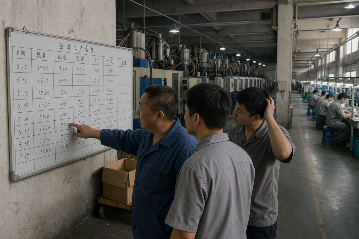 Stage-by-stage milestones needed to trust a factory's fast-turnaround production timeline (ID#4)