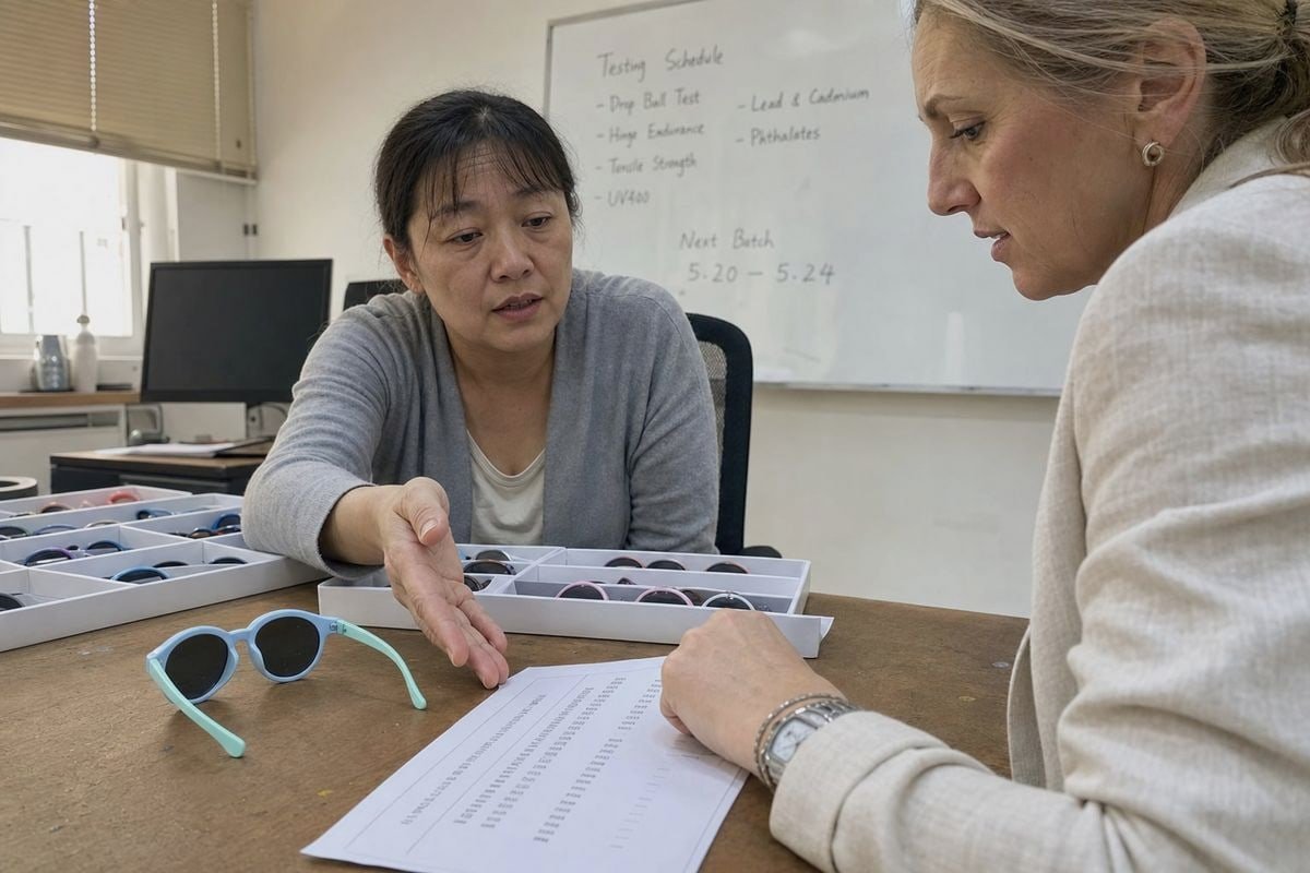 Structuring sourcing commission on kids' sunglasses without inflating factory quotes (ID#1)