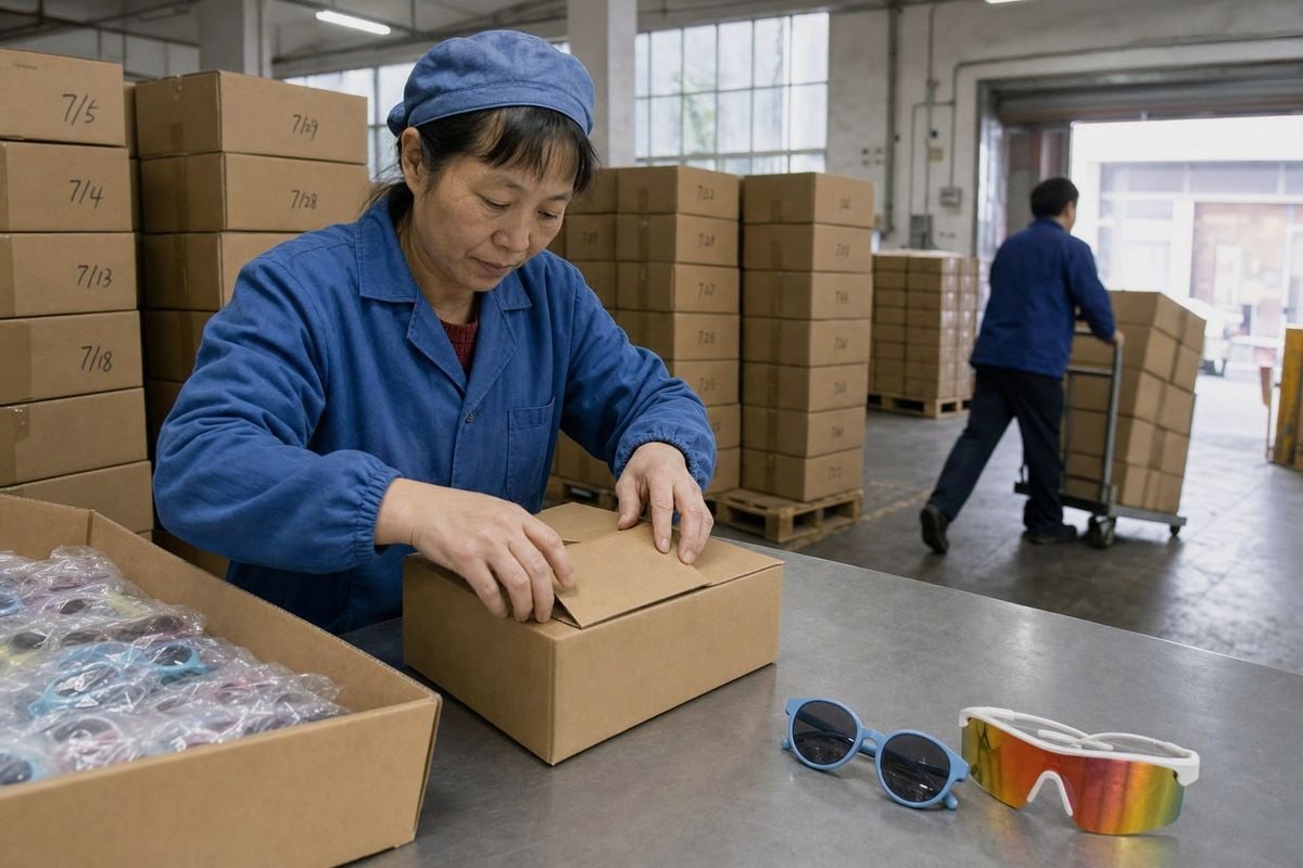 Preventing customers from bypassing eyewear brands to order direct from China factories (ID#1)