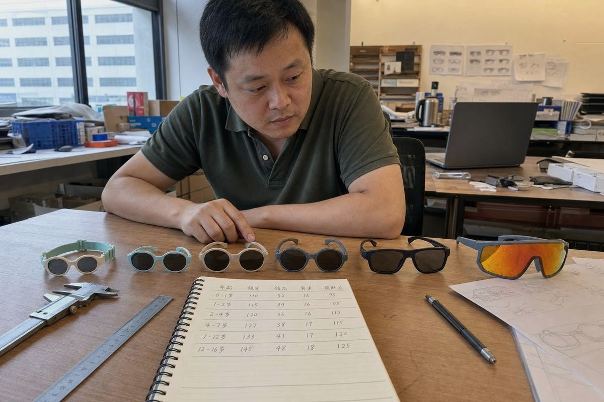 Guide for creating an accurate kids' sunglasses size chart for retailers (ID#1)
