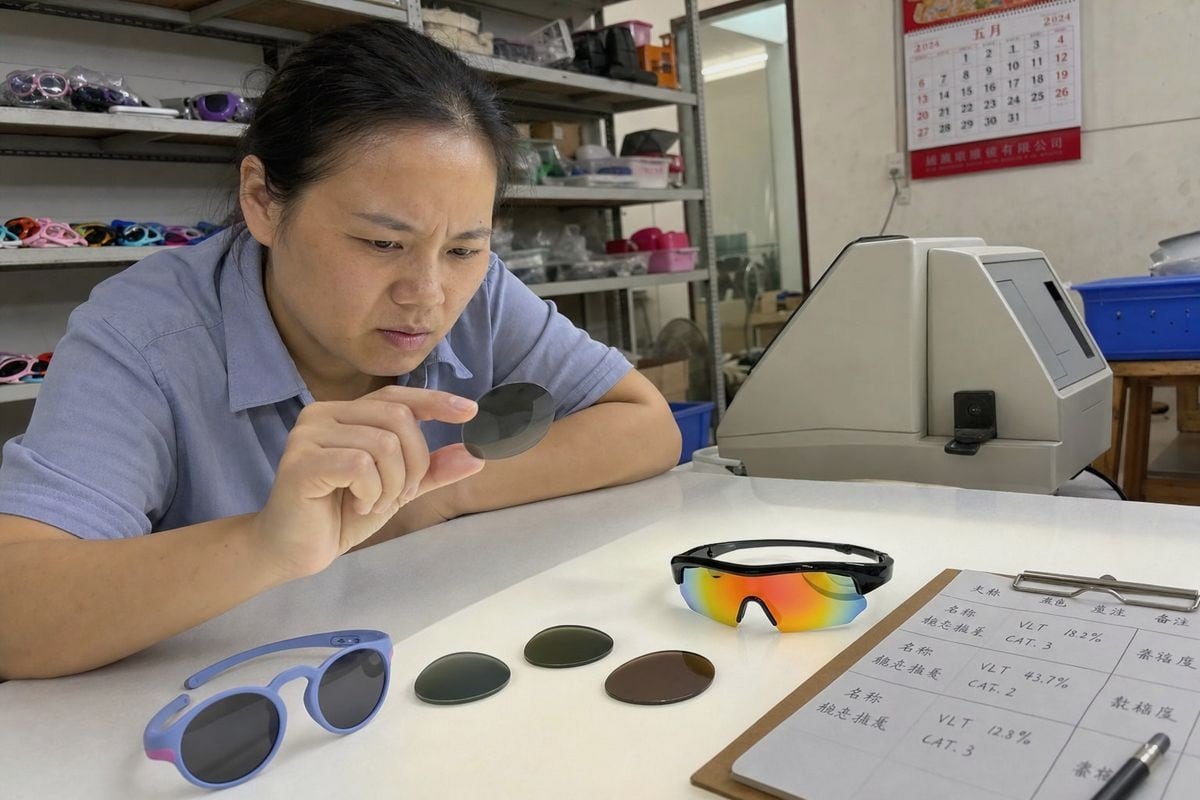 Key lens transmittance specifications to confirm with your supplier before ordering (ID#2)
