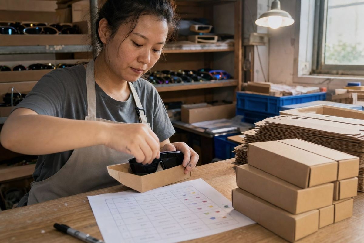 Maintaining consistent quality and packaging across small-batch kids sunglasses restocks (ID#5)