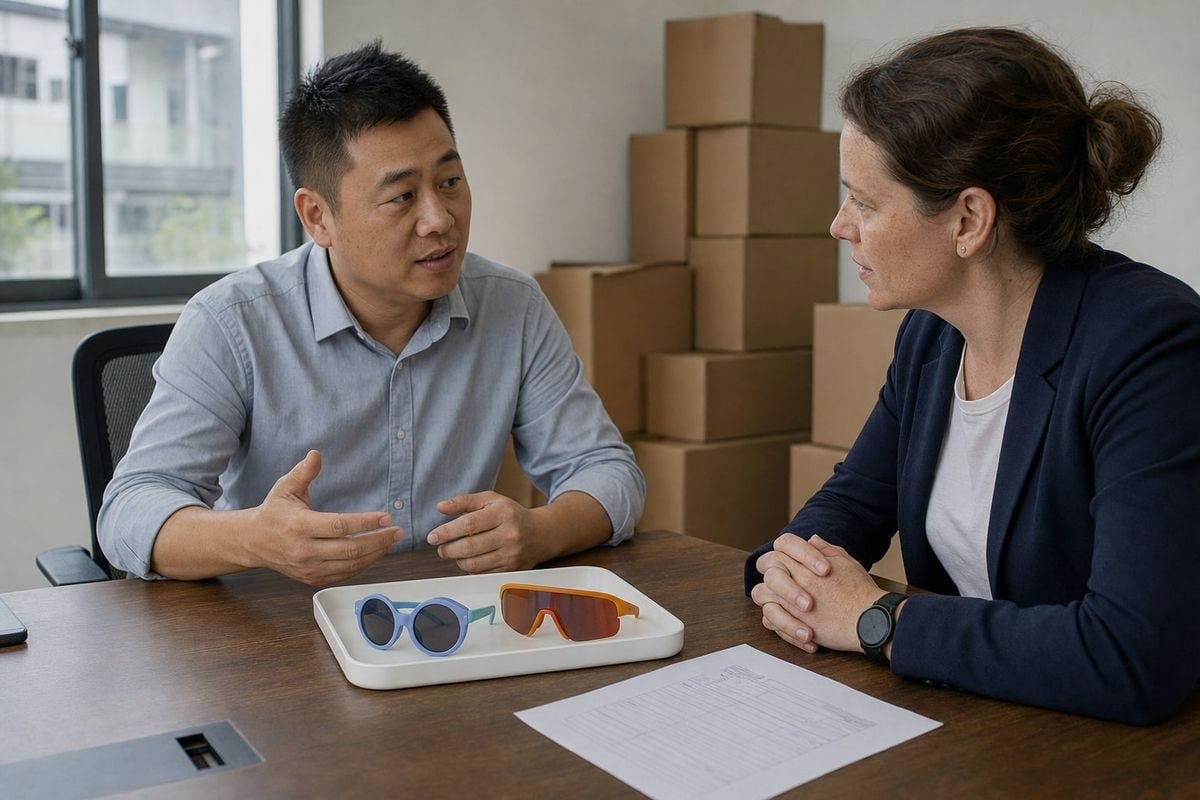 Negotiating return arrangements for slow-moving kids' sunglasses with suppliers (ID#1)