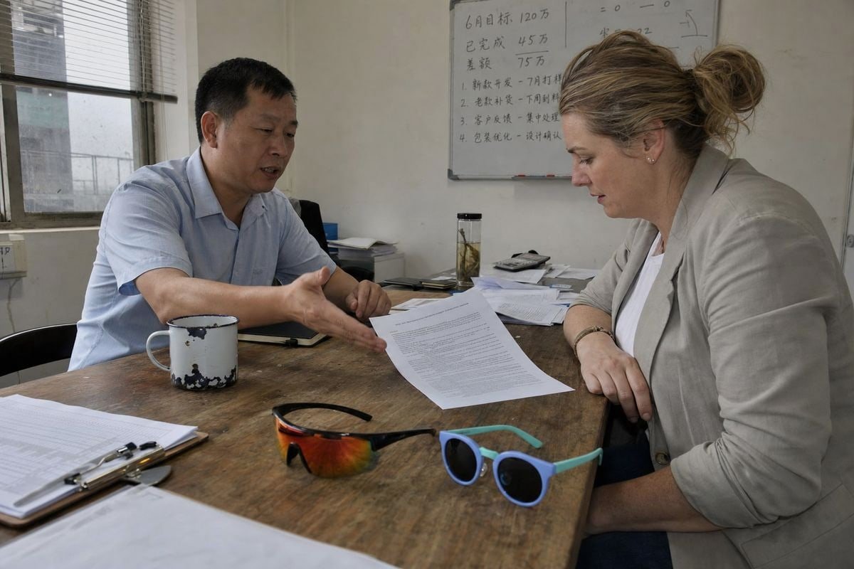 Negotiating exclusivity periods for kids' sunglasses custom molds with manufacturers (ID#1)