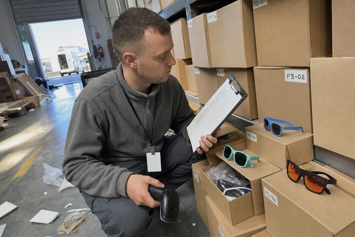 Testing New Colorways Testing new sunglasses colorways with pilot orders before full production commitment (ID#5)