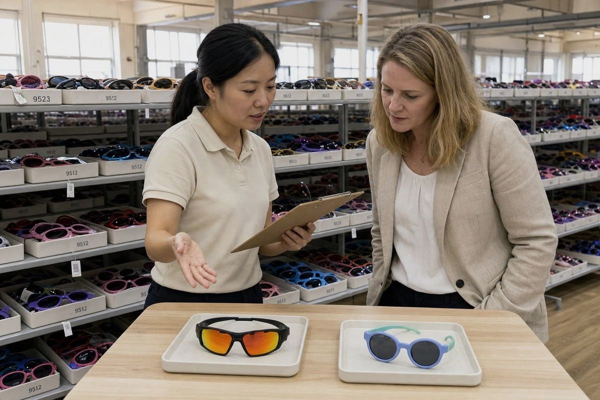 Choosing bold and pastel kids' sunglasses styles for influencer campaigns (ID#3)