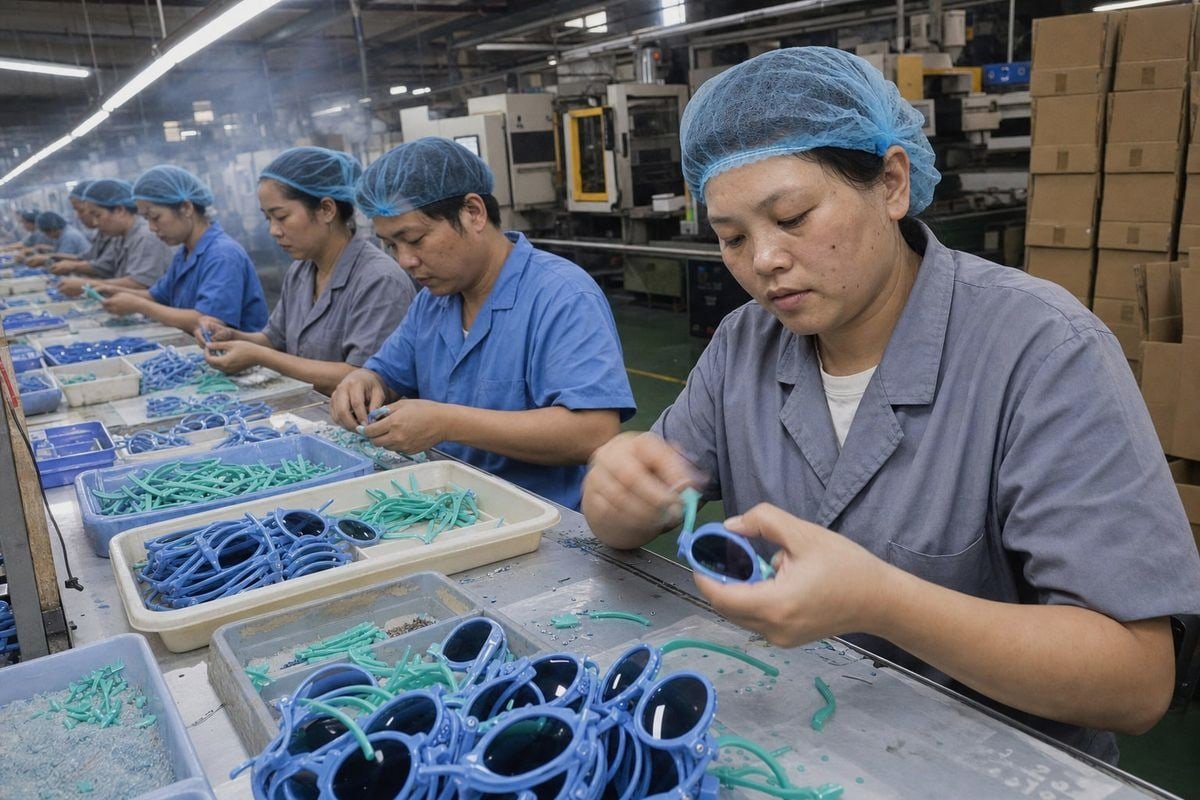 Peak Season Lead Times Children's eyewear factory order lead times during peak sunglasses season production (ID#3)