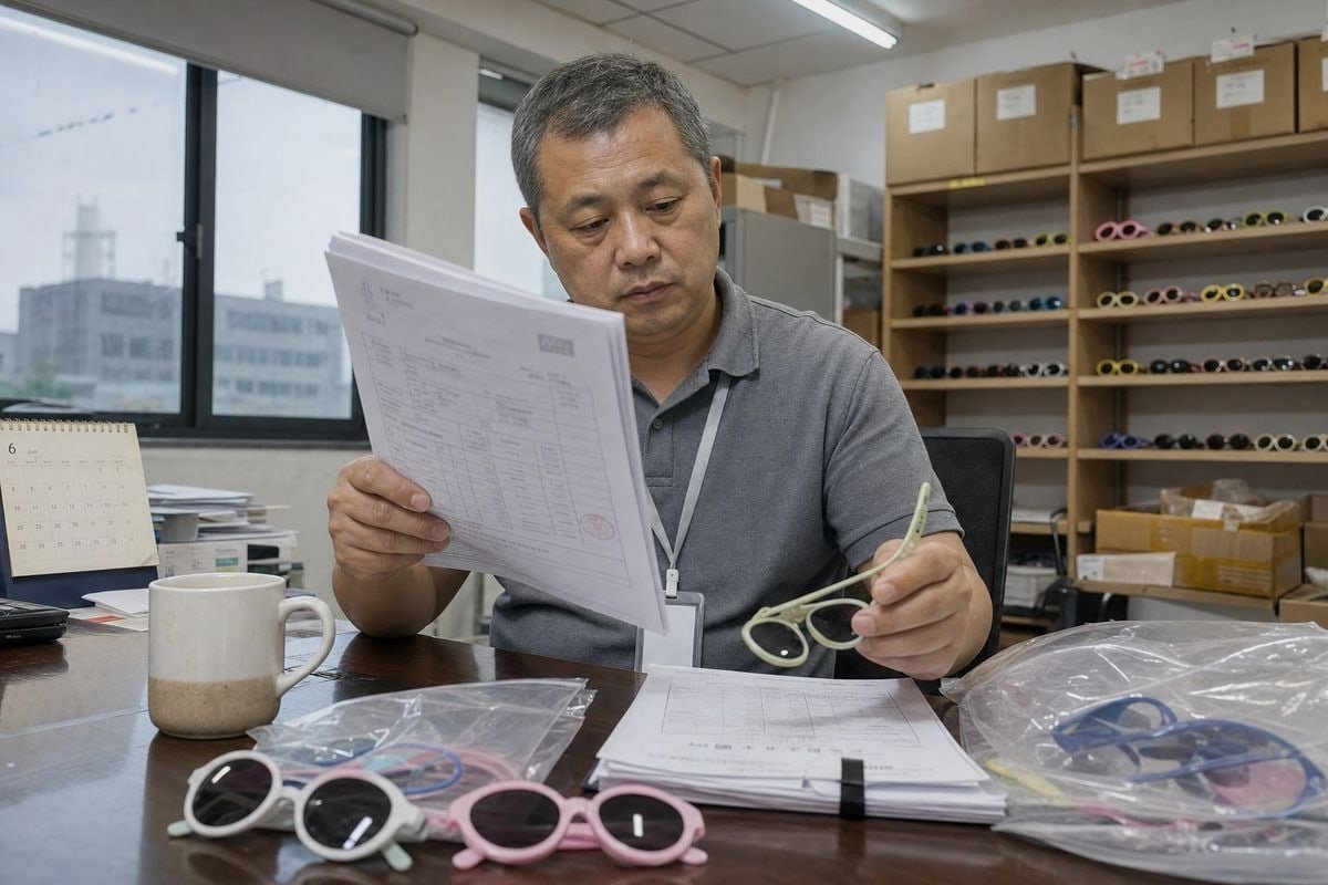 Kids' sunglasses testing requirement for AS/NZS 1067.1 compliance in Australia (ID#1)