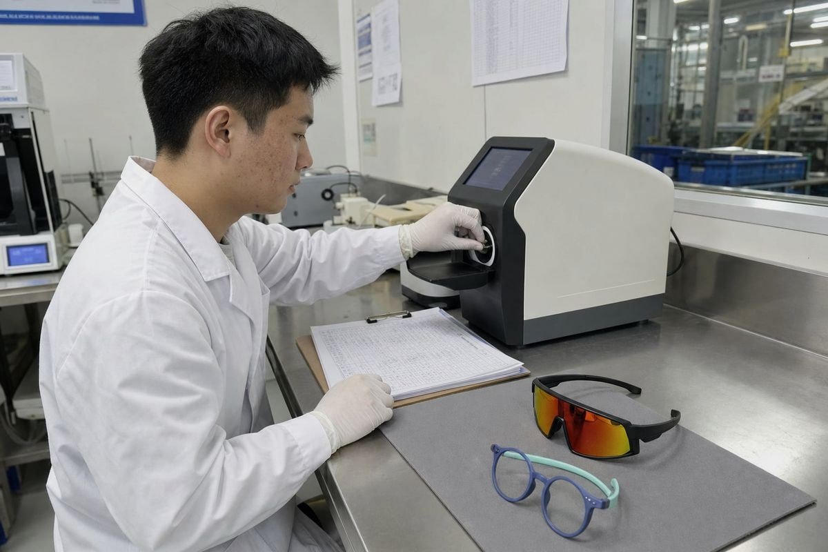 Lens category classification and UV protection test report requirements under AS/NZS 1067.1 (ID#4)