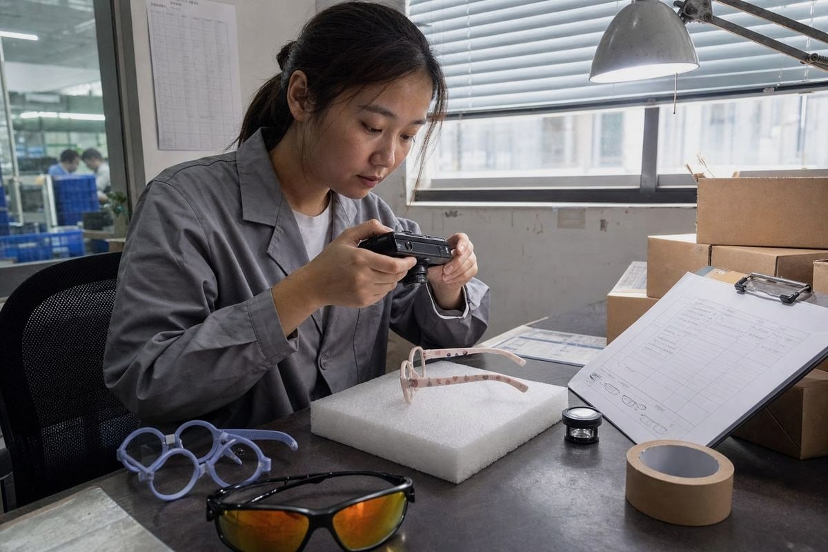 Confirming Chinese manufacturer origin marking meets Australian customs specifications before shipment (ID#3)