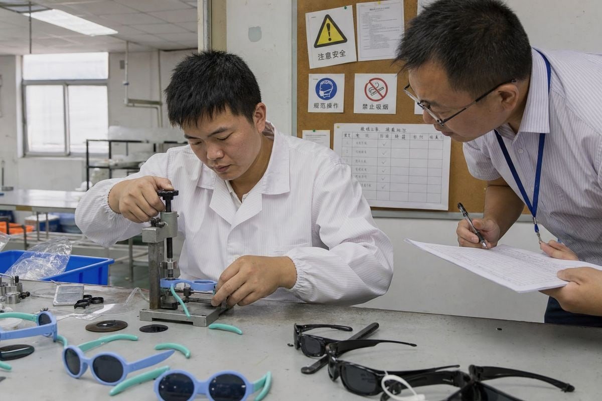 Checklist for auditing kids' sunglasses factory safety, legitimacy, and quality management systems (ID#3)