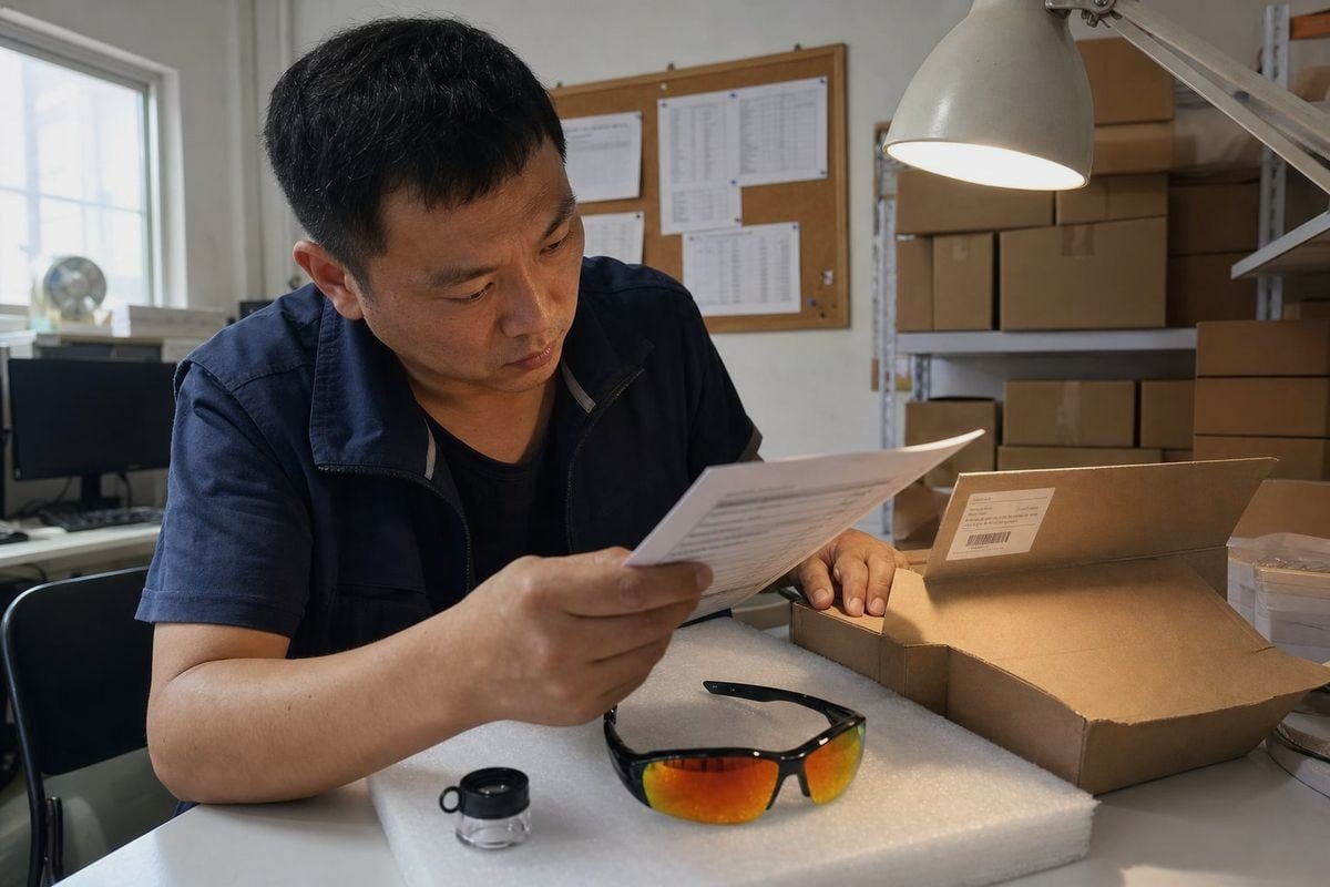 Import compliance checklist for kids sunglasses labels including CPSIA testing and tracking labels (ID#3)