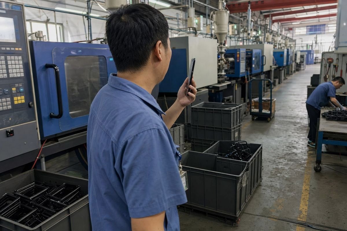 Video call factory audit revealing signs that separate real manufacturers from trading companies (ID#3)