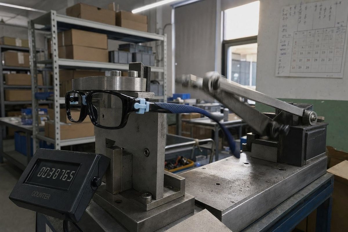 Required safety and durability tests including ISO 12870, CPSIA, and hinge endurance checks (ID#4)